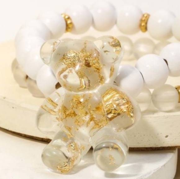 Beaded Teddy Bear Charm Bracelet Design. - Picture 5 of 7